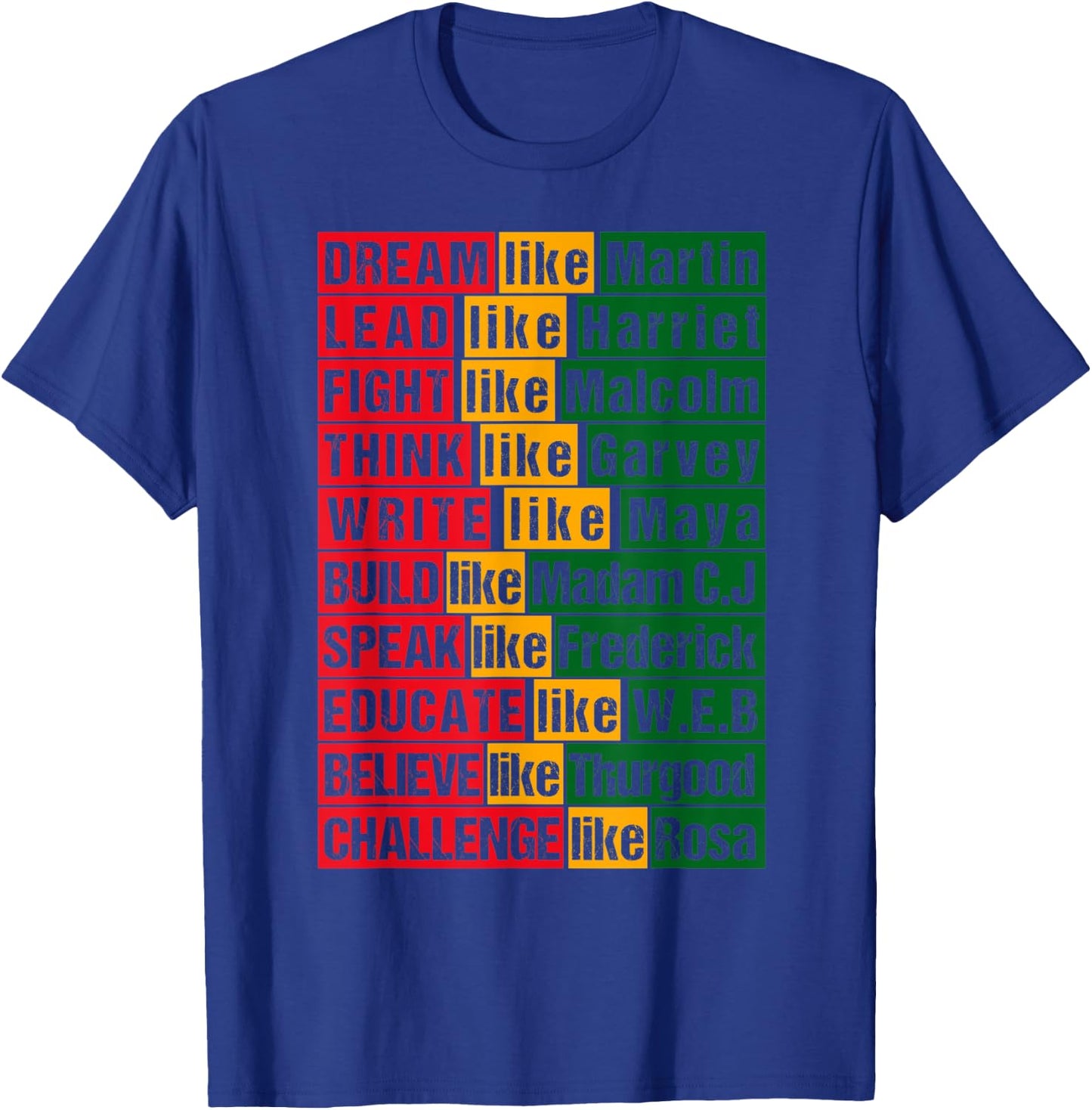 Black History Month African American T-Shirt - T-Shirt | Royal