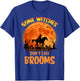 Some Witches Don't Like Brooms Girl Riding Horse Halloween T-Shirt - T-Shirt | Royal