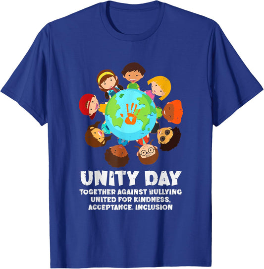 Together Against Bullying Orange Anti Bullying Unity Day Kid T-Shirt - T-Shirt | Royal