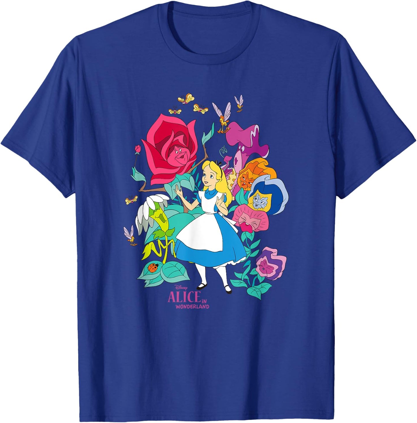 Disney Alice in Wonderland Wildflower Forest T-Shirt - T-Shirt | Royal