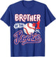 Brother of Rookie 1st Baseball Birthday Party Theme Matching T-Shirt - T-Shirt | Royal