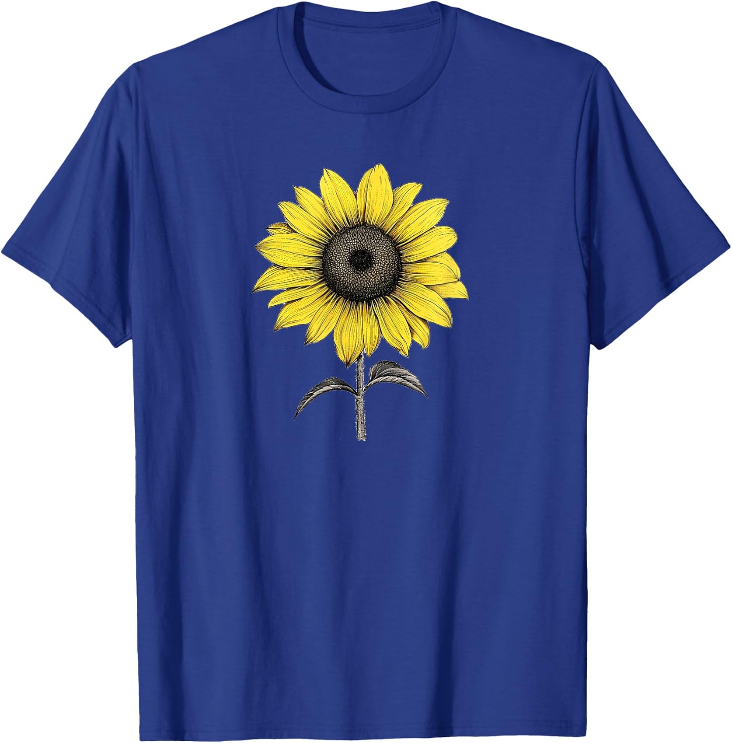 Sunflower, Minimal, Color, Love, Funny, Flower, Fashion T-Shirt - T-Shirt | Royal