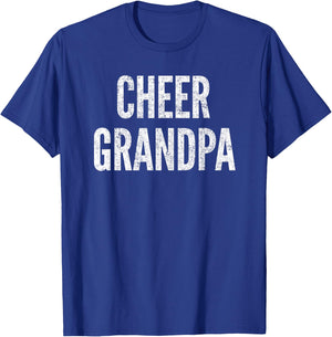 Cheer Grandpa Cheerleading Matching Grandparents Black T-Shirt - T-Shirt | Royal