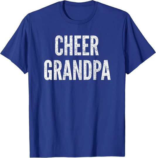 Cheer Grandpa Cheerleading Matching Grandparents Black T-Shirt - T-Shirt | Royal
