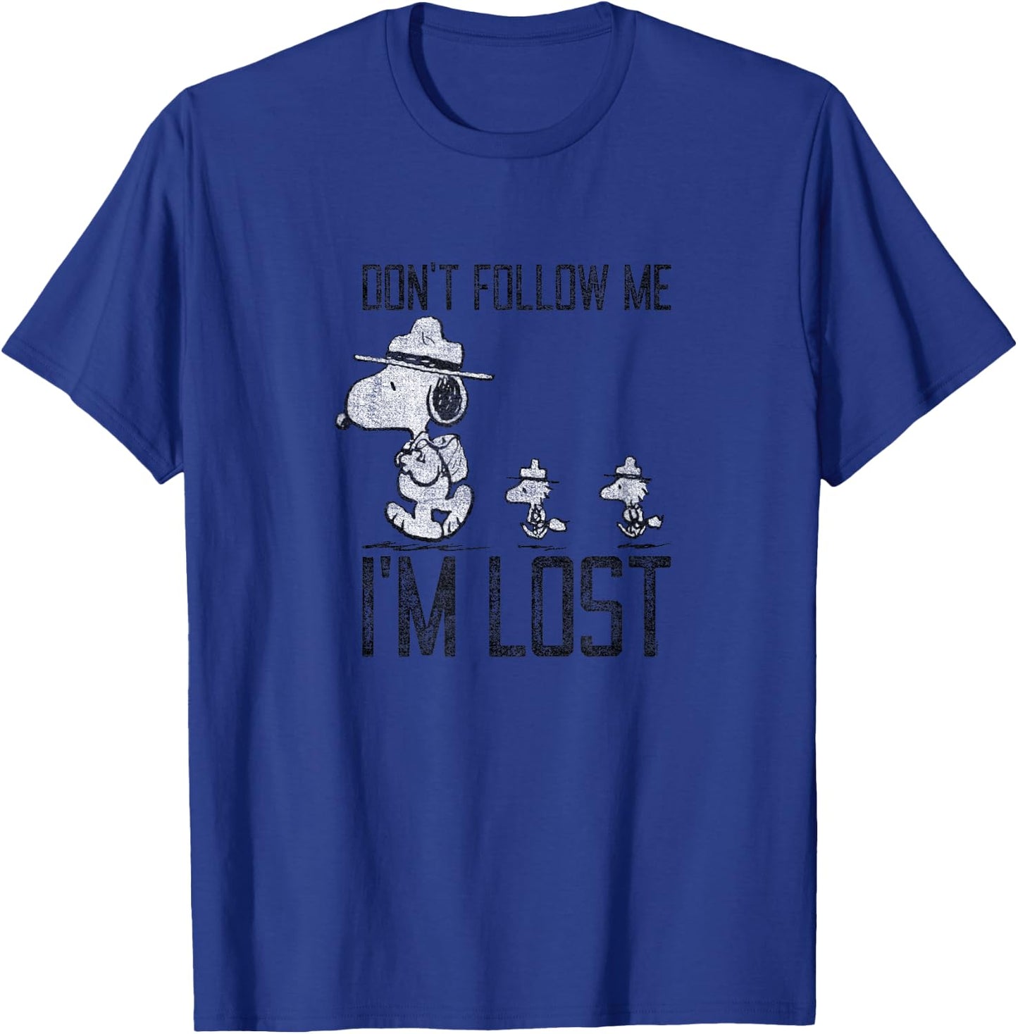 Peanuts - Snoopy Don't Follow Me Im Lost T-Shirt - T-Shirt | Royal