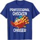 Professional Chicken Chaser Funny Farm Farmer Kids Running T-Shirt - T-Shirt | Royal