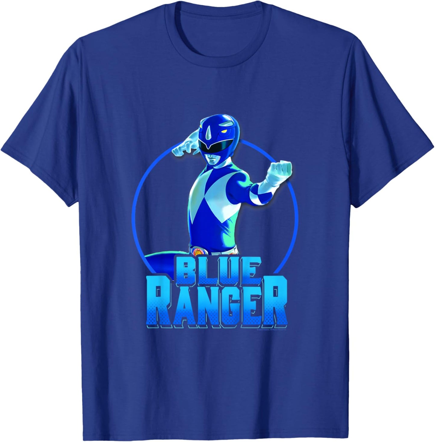 Kids Power Rangers Blue Ranger Power Pose Shot T-Shirt - T-Shirt | Royal