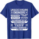 Understanding Engineers - Funny Sarcastic Engineering T-Shirt - T-Shirt | Royal