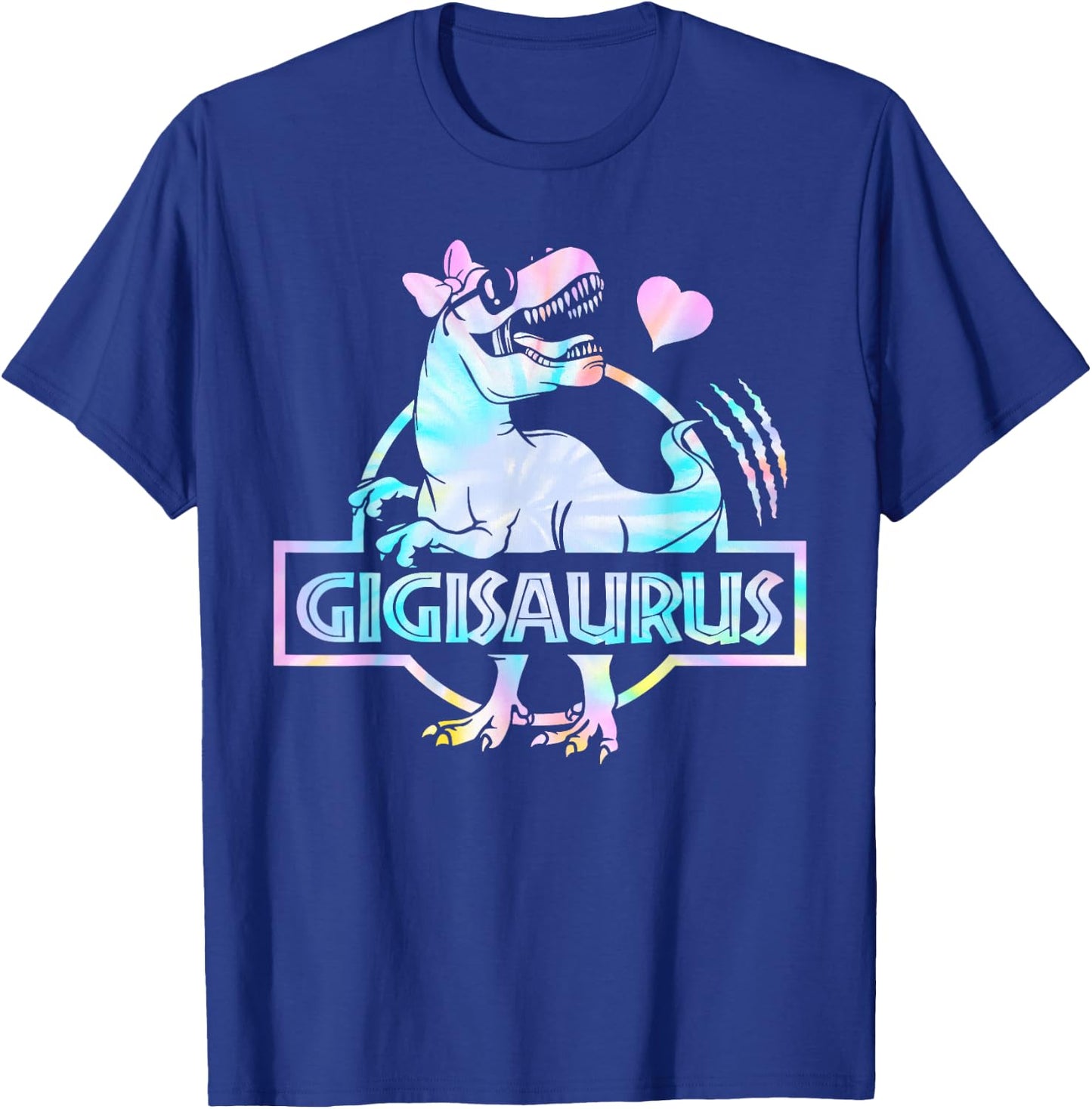 Gigisaurus T Rex Dinosaur Gigi Saurus Family Matching Women T-Shirt - T-Shirt | Royal