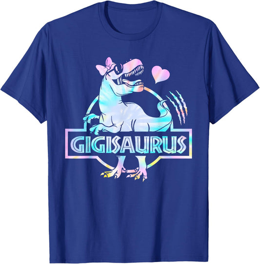 Gigisaurus T Rex Dinosaur Gigi Saurus Family Matching Women T-Shirt - T-Shirt | Royal