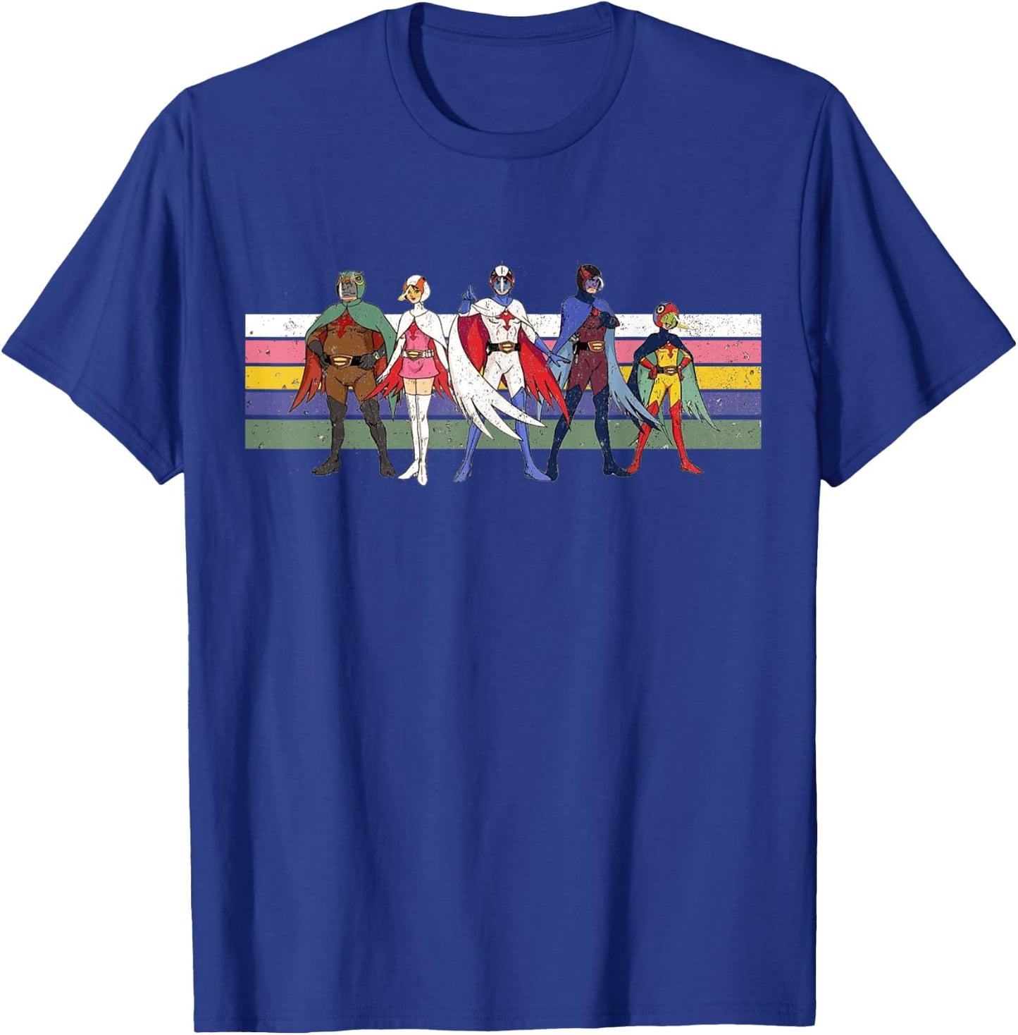 Battle of the planets G Force Retro Colour T-Shirt - T-Shirt | Royal