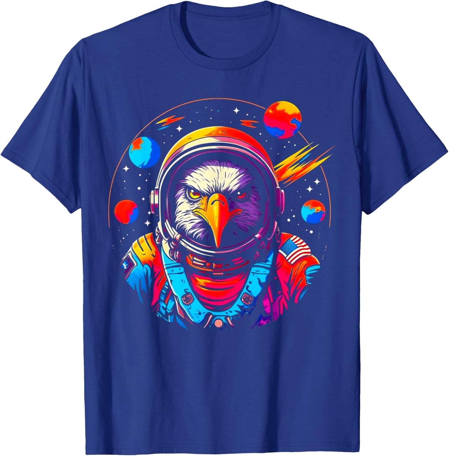 Astronaut Eagle T-Shirt - T-Shirt | Royal