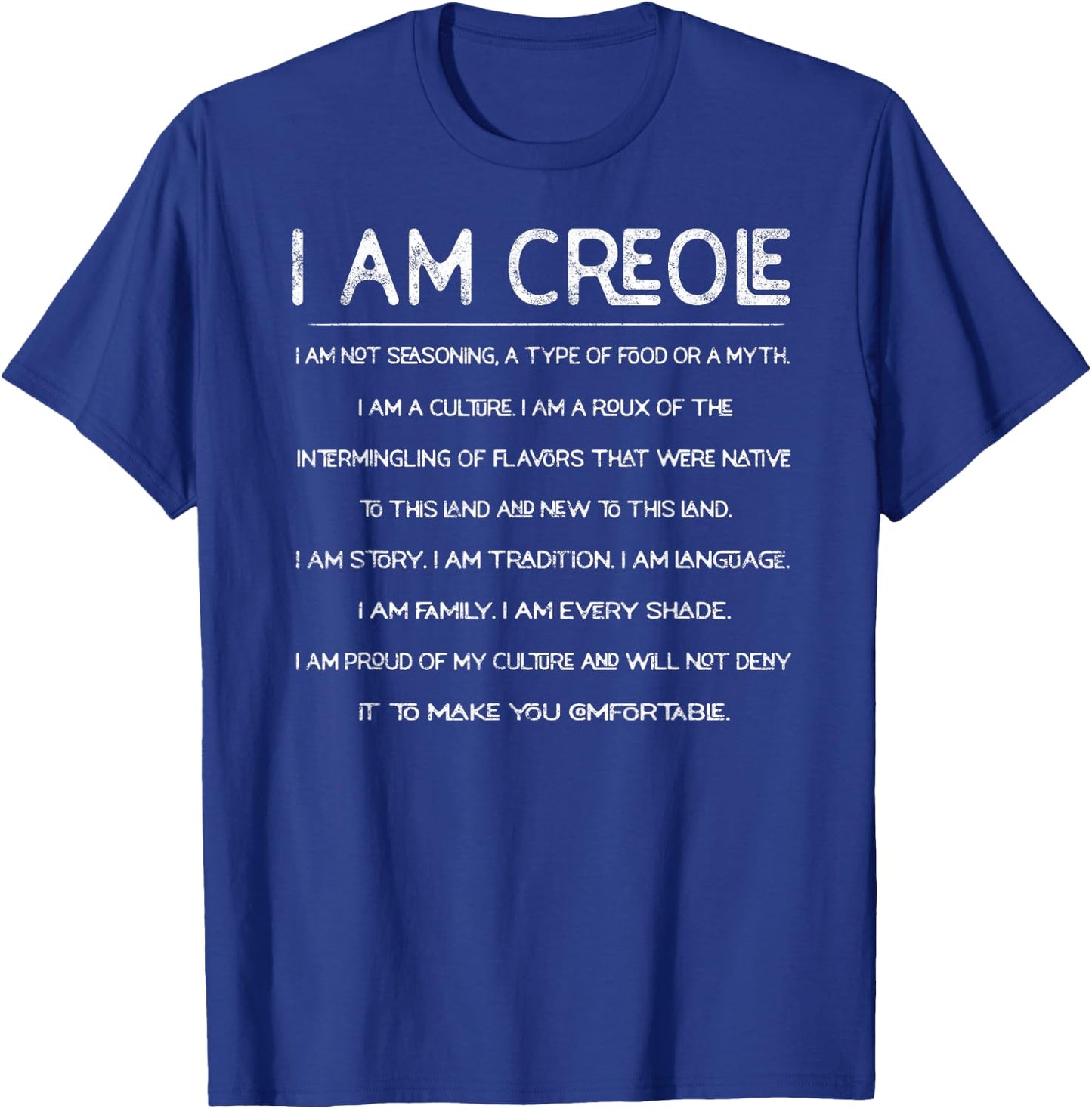 Creole Louisiana State New Orleans Mardi Gras T-Shirt - T-Shirt | Royal