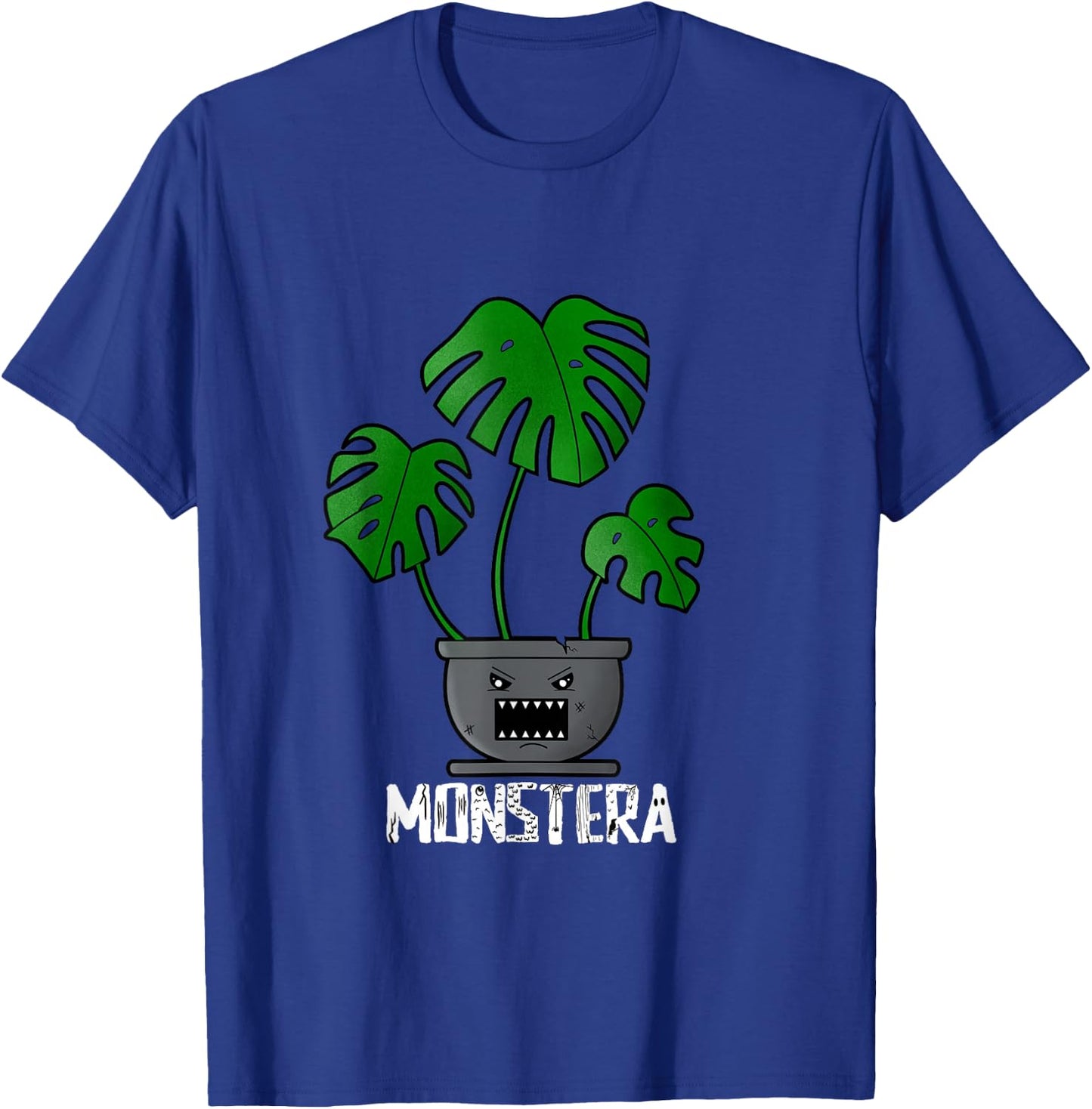 Monstera Deliciosa Plant Lover Funny Monster Dad Joke T-Shirt - T-Shirt | Royal