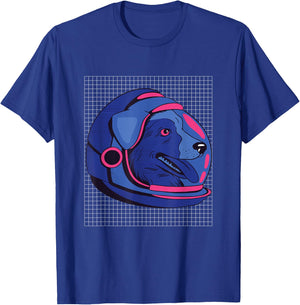 Astronaut Laika Russia Dog T-Shirt - T-Shirt | Royal