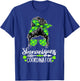 Shenanigans Coordinator Messy Bun St Patricks Day T-Shirt - T-Shirt | Royal