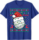 Funny Golf Ugly Christmas Sweater Golfing T-Shirt - T-Shirt | Royal