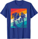 Retro Vintage Mini Aussie Sunglasses Dog Lovers Men Women T-Shirt - T-Shirt | Royal