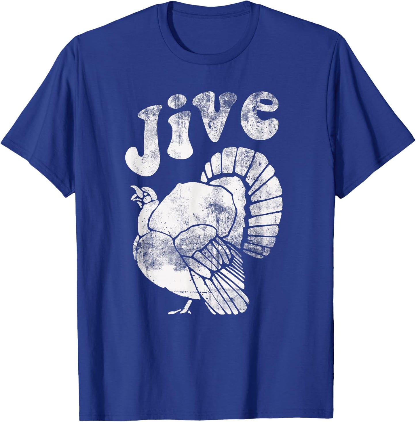 Funny Jive Thanksgiving Turkey Day Retro Holiday T-Shirt - T-Shirt | Royal