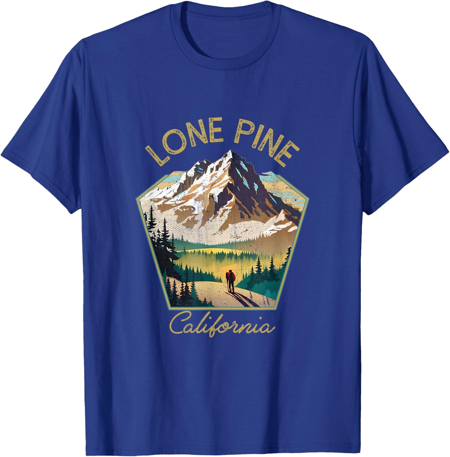 Lone Pine Retro Clothing - Lone Pine Souvenir T-Shirt - T-Shirt | Royal