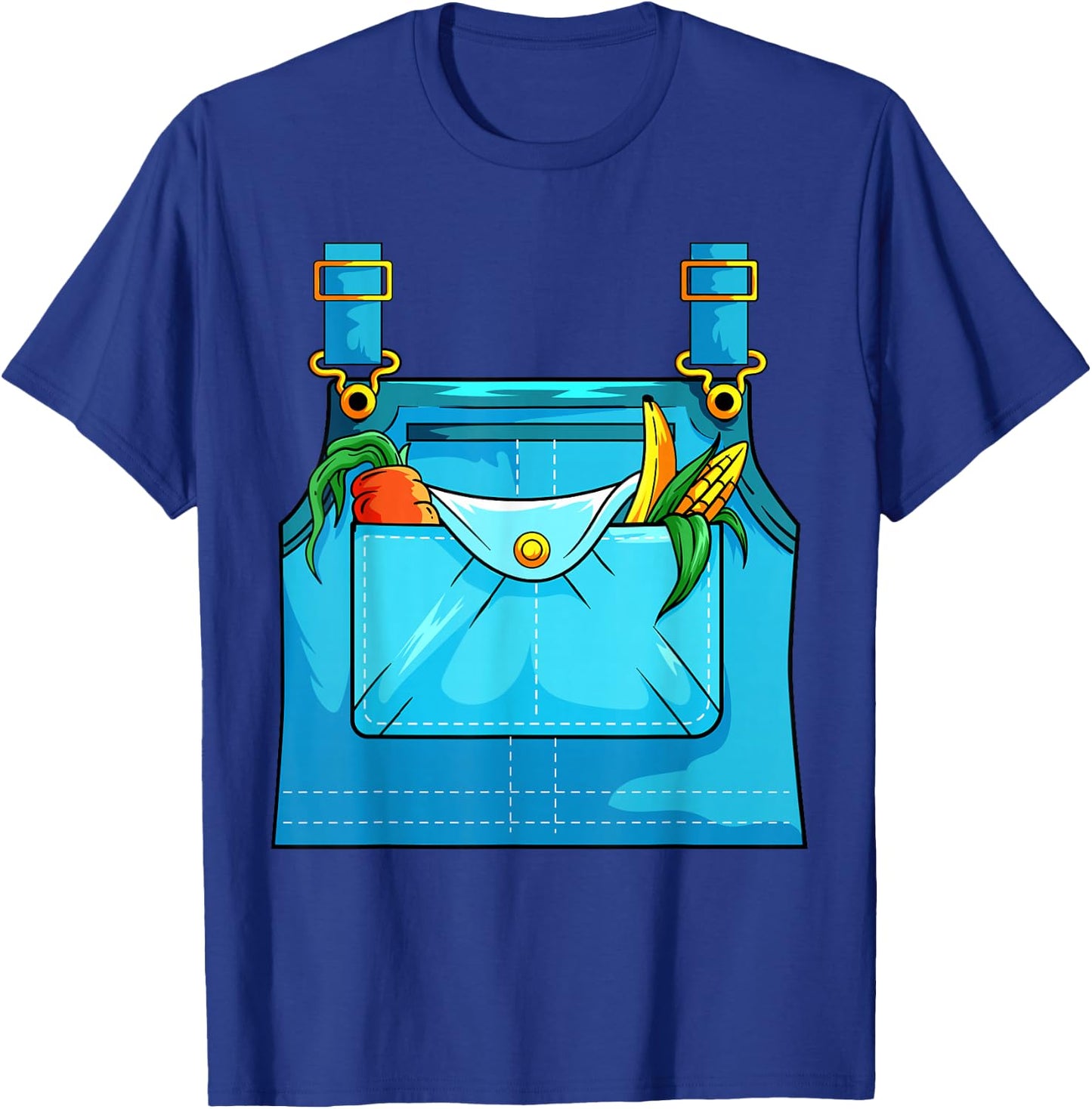 Easy Halloween Outfit Women Kids Farmer Costume T-Shirt - T-Shirt | Royal