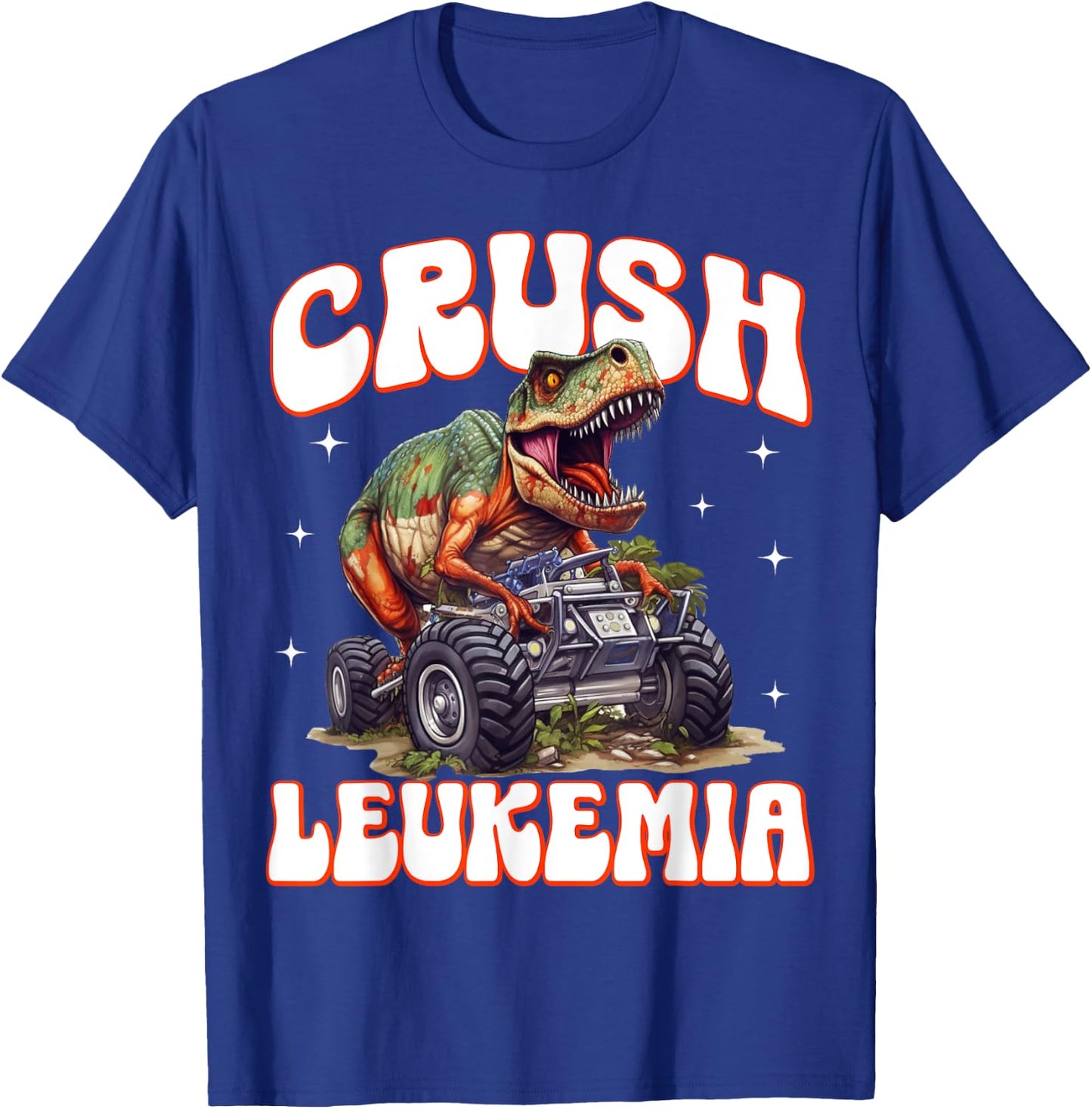 Crush Leukemia Awareness Cure Blood Cancer Fighter Kids T-Shirt - T-Shirt | Royal