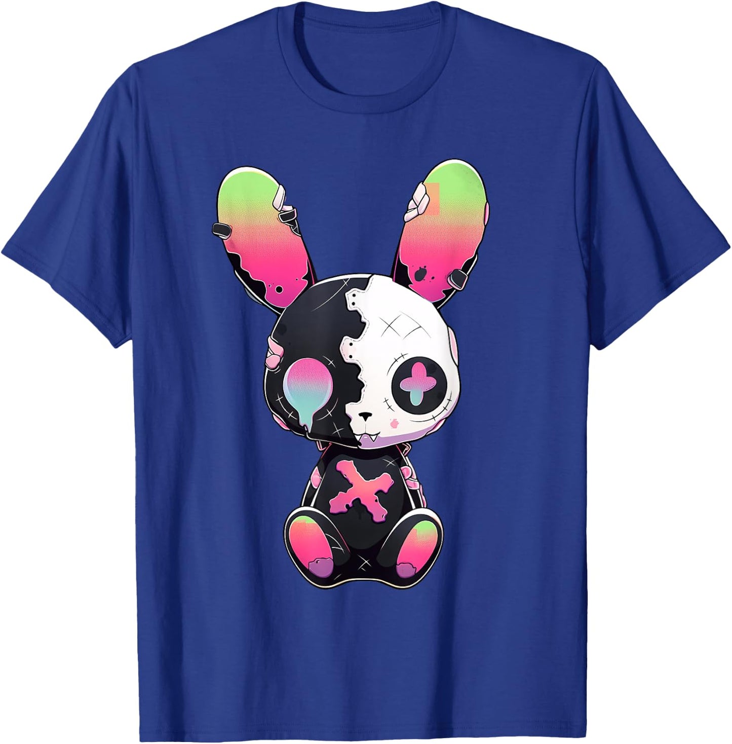 Goth Bunny Gothic Outfit Cute E-Girl Kawaii Rabbit Grunge T-Shirt - T-Shirt | Royal