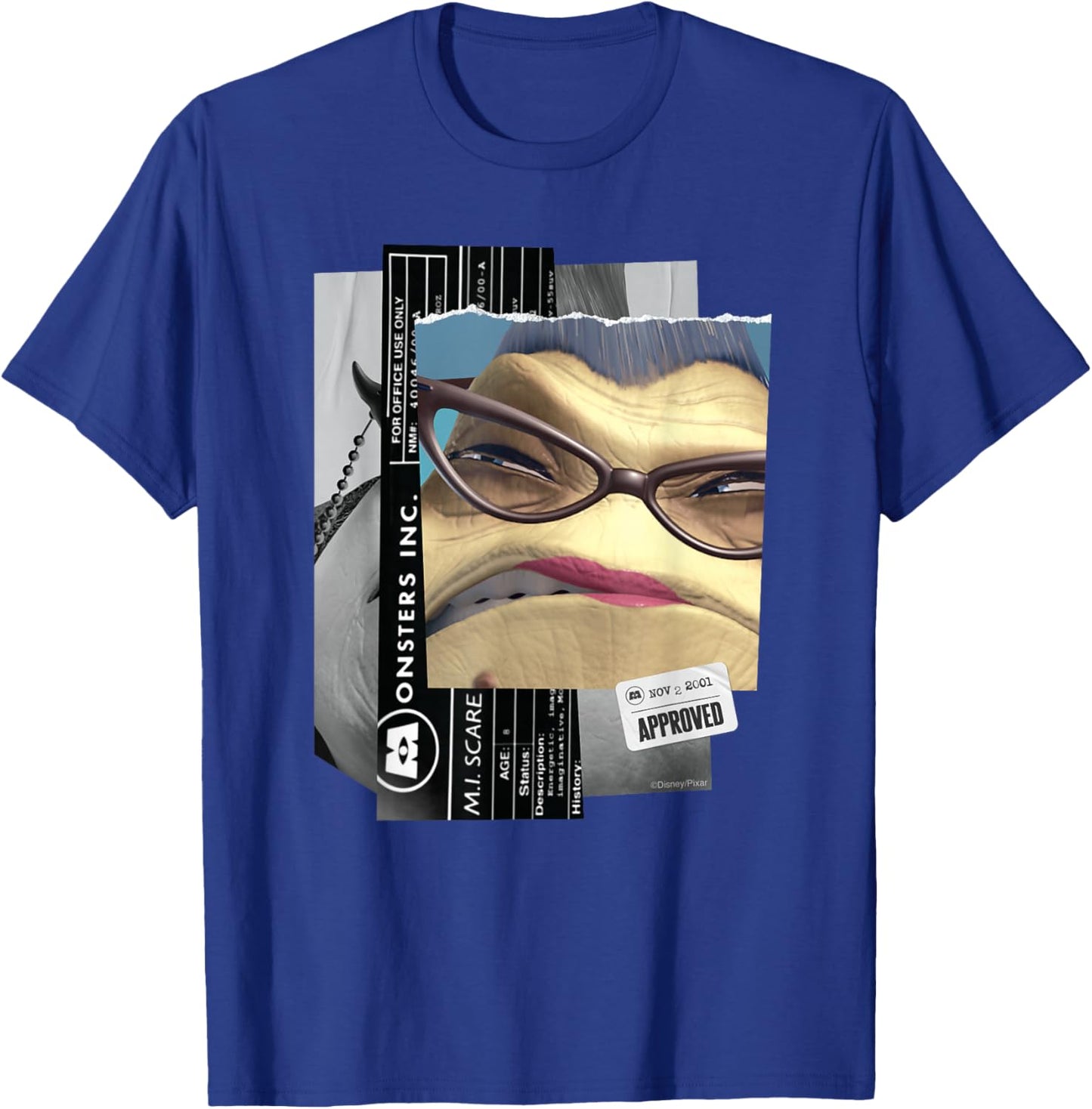 Disney and Pixar’s Monsters, Inc. Roz Personnel File T-Shirt - T-Shirt | Royal