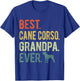 Best Cane Corso Grandpa Ever Dog Lovers Father's Day T-Shirt - T-Shirt | Royal