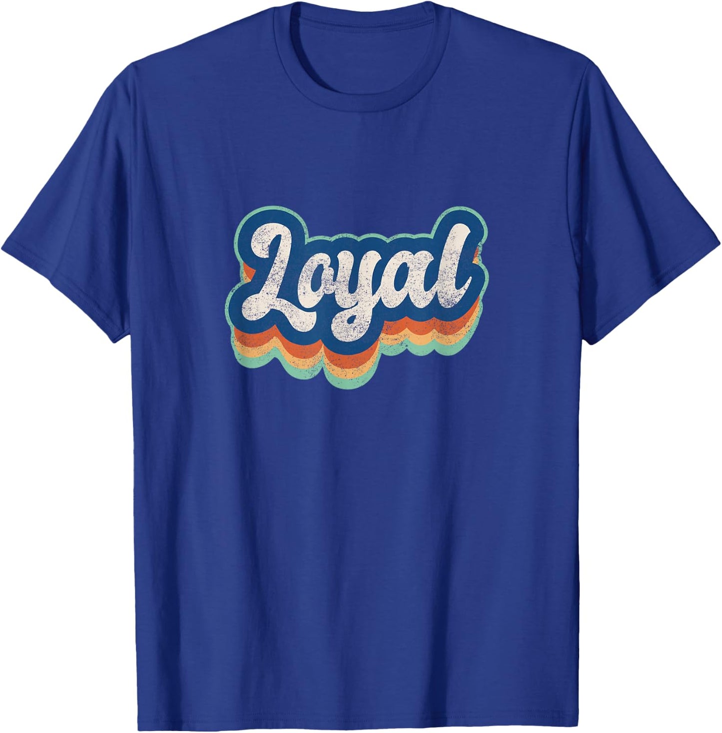 Loyal First Name Boy Vintage Style 70s 80s Personalized T-Shirt - T-Shirt | Royal