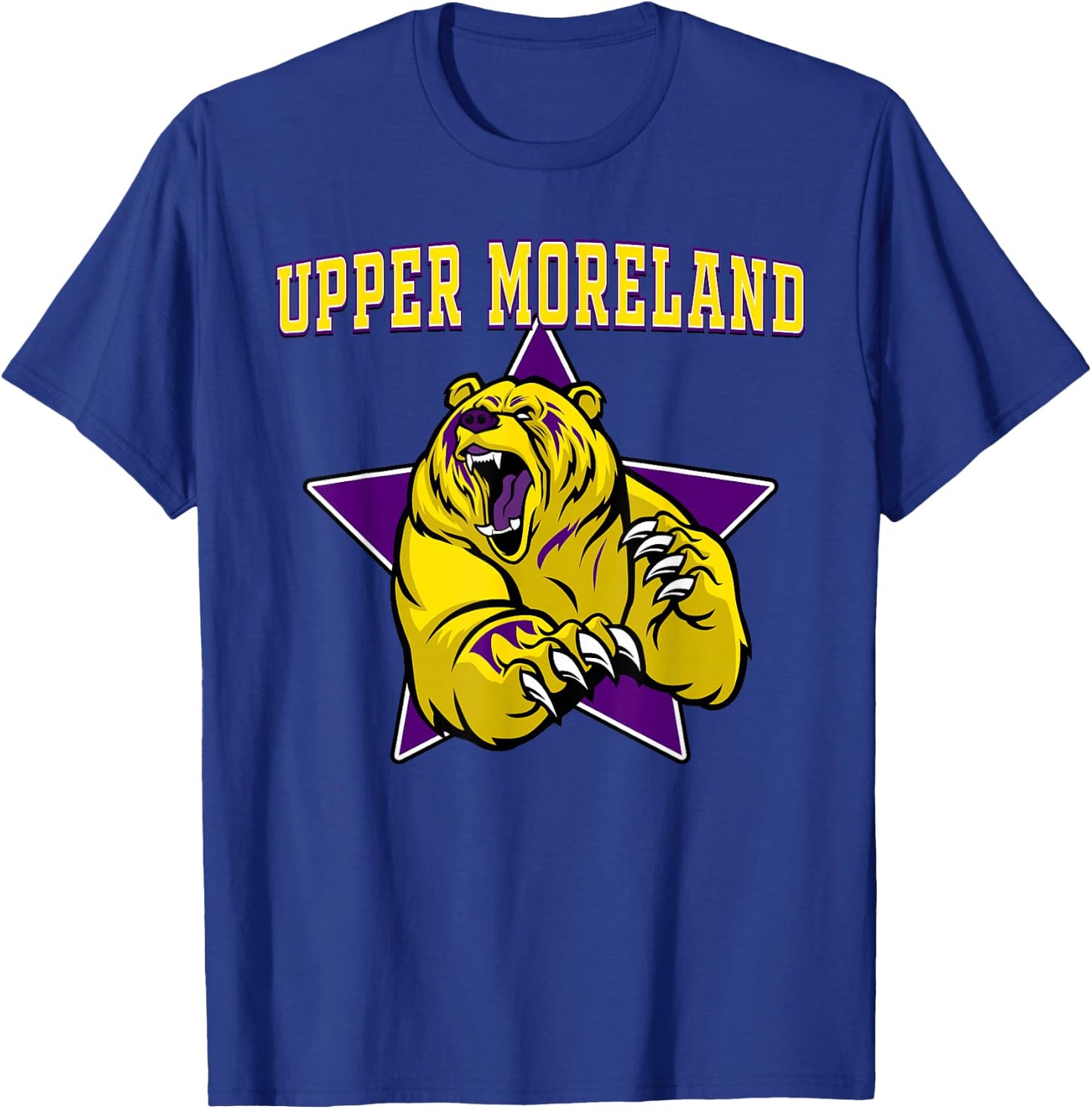 Upper Moreland Bears High School Team Spirit T-Shirt - T-Shirt | Royal