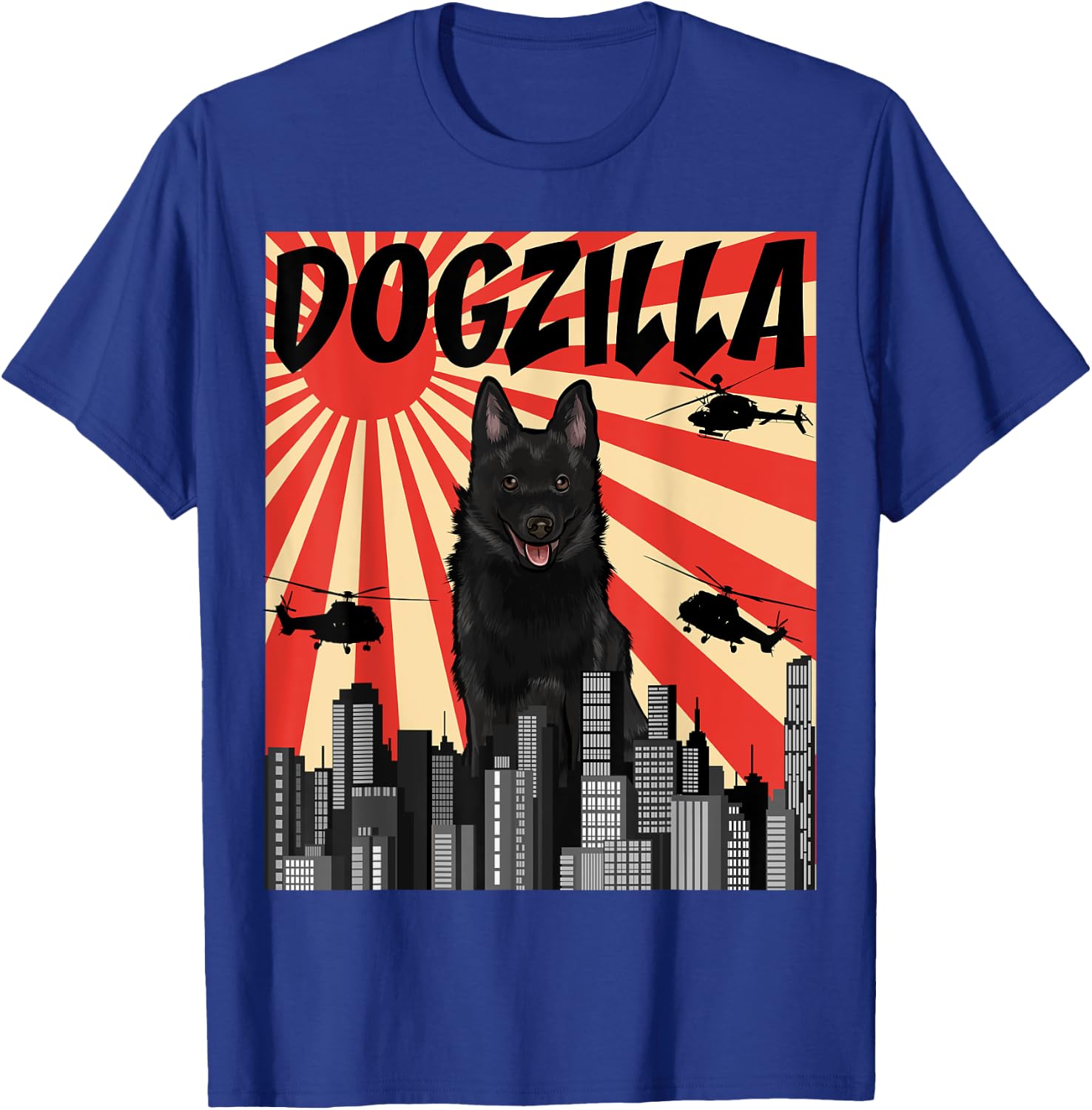 Funny Dog Skipperki T-Shirt - T-Shirt | Royal