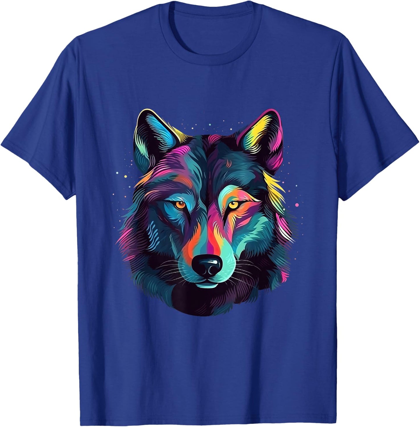Wolf Pop Art Colorful Art Wolf Lover T-Shirt - T-Shirt | Royal