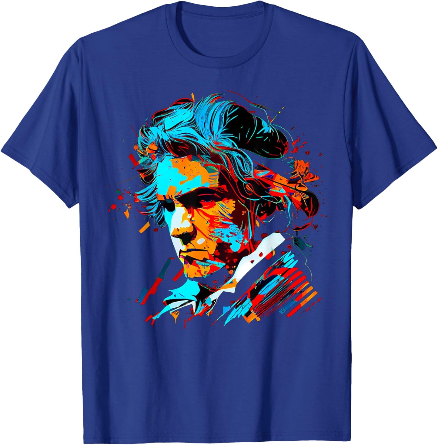 Pop Art Ludwig van Beethoven Music Composer T-Shirt - T-Shirt | Royal
