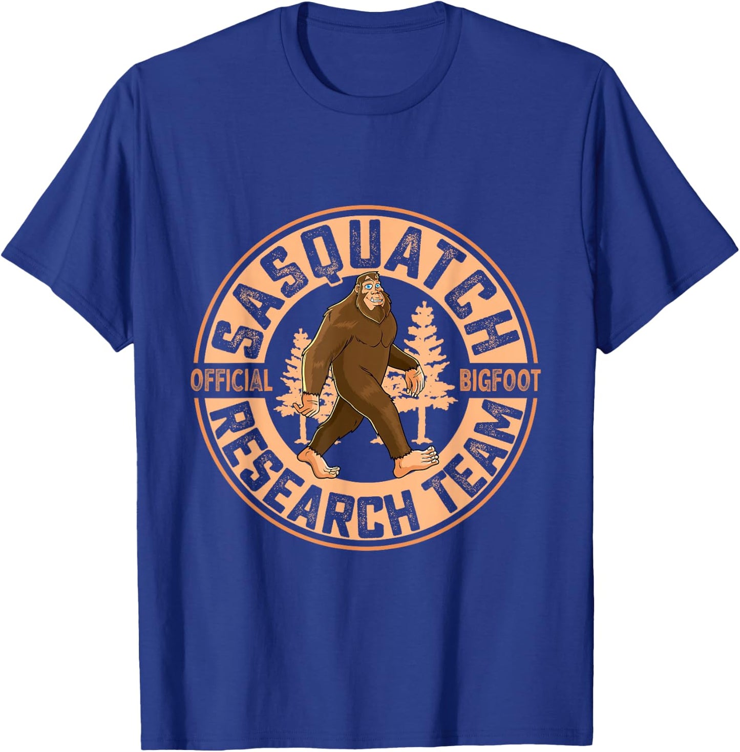Sasquatch Official Bigfoot Research Team Men Women Kids T-Shirt - T-Shirt | Royal