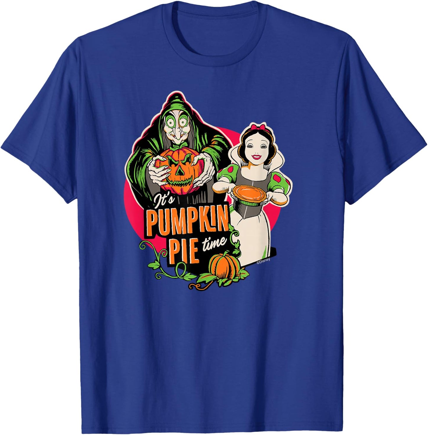 Disney Princess Snow White Queen Pumpkin Pie Time Halloween T-Shirt - T-Shirt | Royal