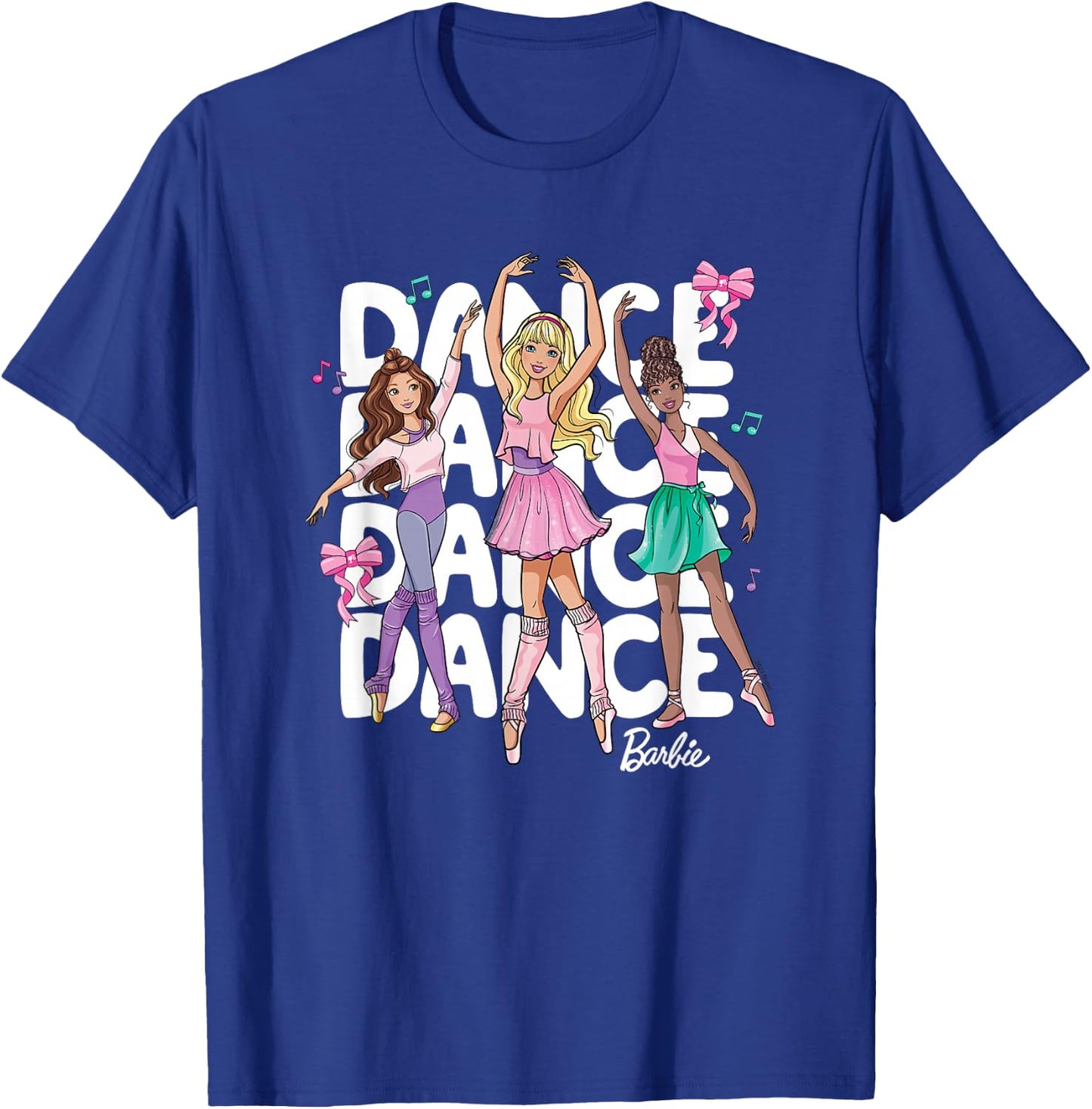 Barbie - Dance Stacked T-Shirt - T-Shirt | Royal