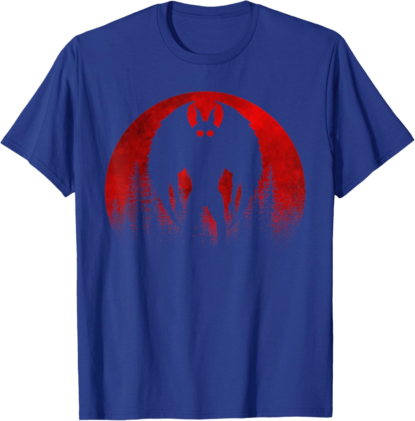 Mothman Moon | Cryptozoology Cryptid Women | Mothman T-Shirt - T-Shirt | Royal