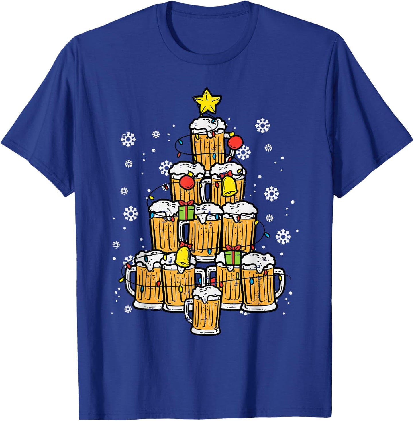 Christmas Tree Funny Winter Xmas For Dad Men Guys T-Shirt - T-Shirt | Royal
