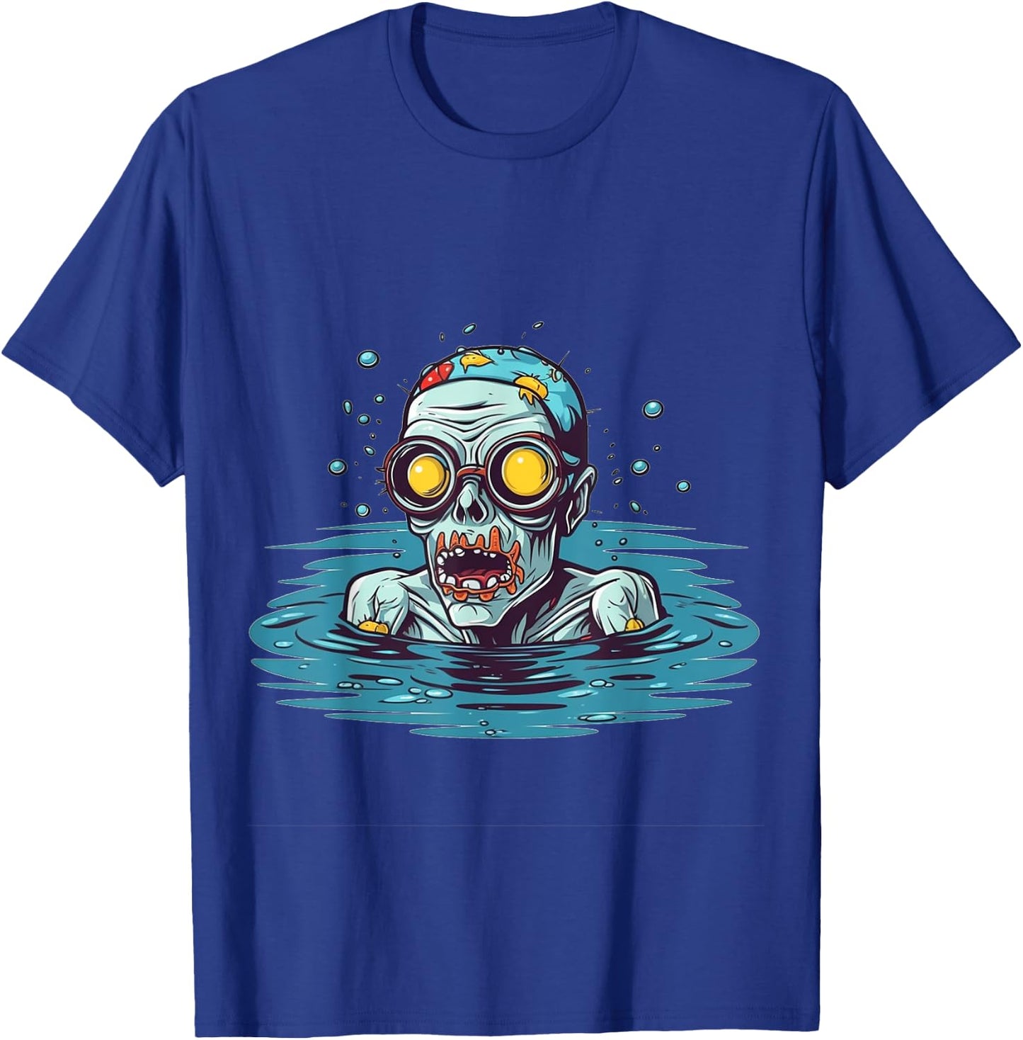 Zombie Swimmer Halloween Costume Swimming Men Women Kids T-Shirt - T-Shirt | Royal