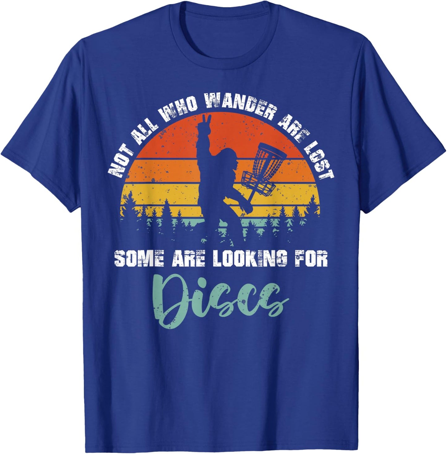 Bigfoot Disc Golf Big Foot Sasquatch Gifts Women T-Shirt - T-Shirt | Royal