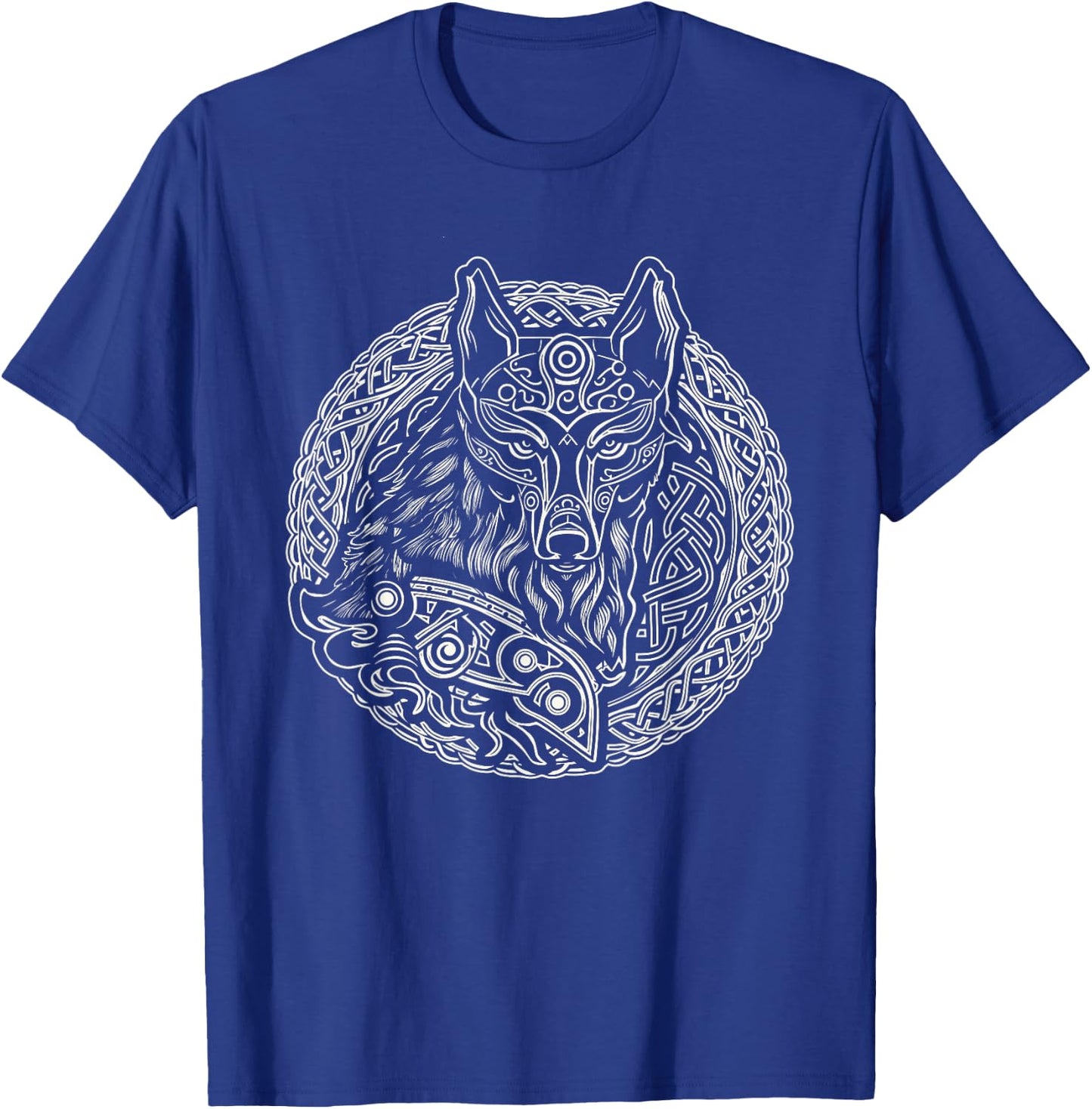 Viking Celtic Fenrir Wolf , Men T-Shirt - T-Shirt | Royal
