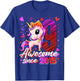 9 Years Old Flossing Unicorn Gifts 9th Birthday Girl Party T-Shirt - T-Shirt | Royal