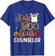 Fab Boo Lous Counselor Leopard Spooky Halloween Costume T-Shirt - T-Shirt | Royal