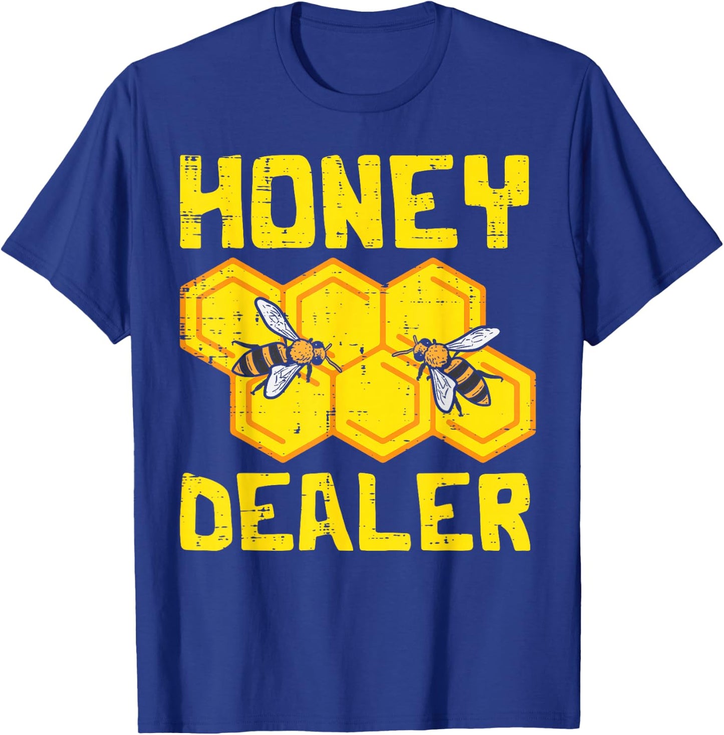 Honey Dealer Bee Honeycomb Beekeeping Beekeeper Apiarist T-Shirt - T-Shirt | Royal