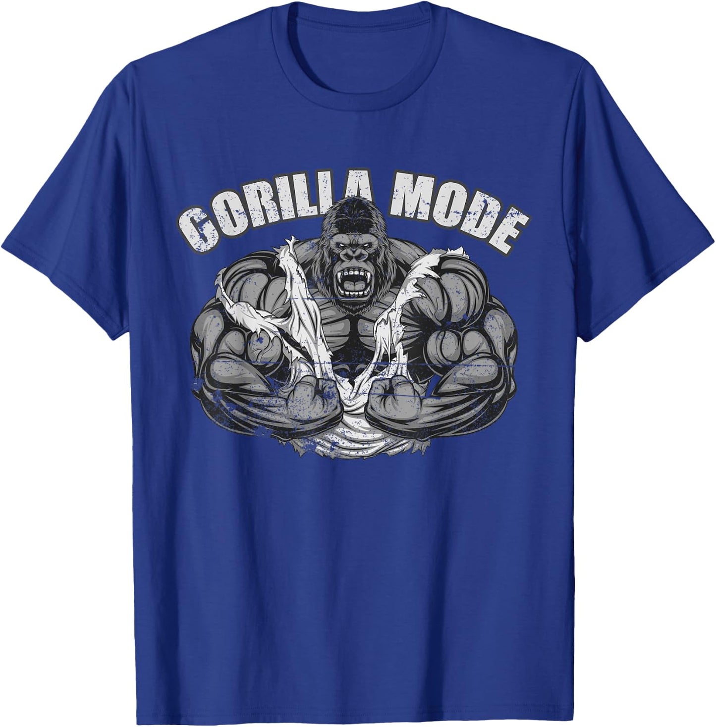 Gorilla Mode Gym Ape Fitness Coach Swole Monkey T-Shirt - T-Shirt | Royal