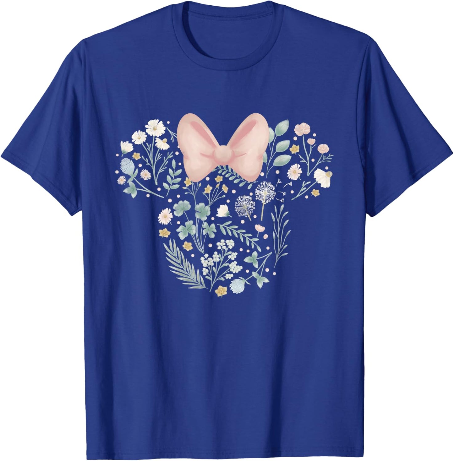 Disney Minnie Mouse Icon Spring Flowers T-Shirt - T-Shirt | Royal