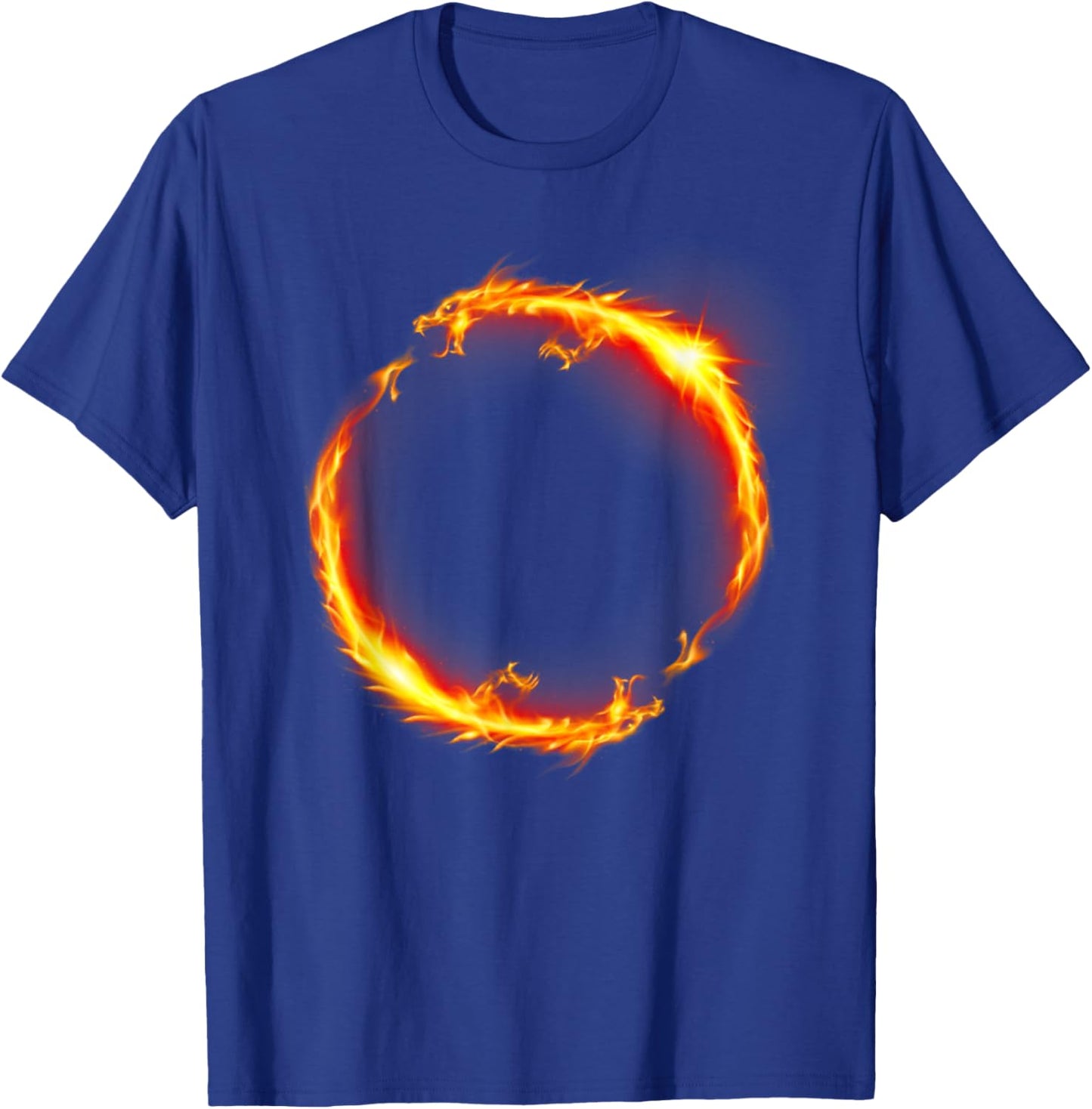 Dueling Dragons Fire Ring T-Shirt - T-Shirt | Royal
