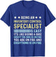 Funny Appreciation Inventory Control Specialist T-Shirt - T-Shirt | Royal