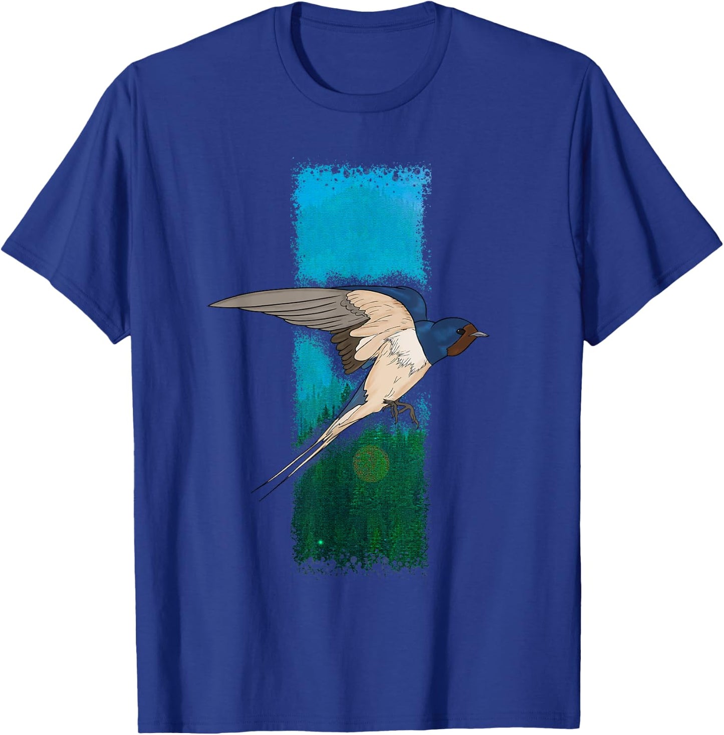 Barn Swallow Backyard Bird Graphic T-Shirt - T-Shirt | Royal